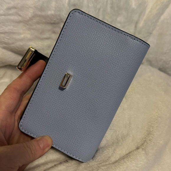 kate spade Periwinkle Textured Wallet with Gold Turn-Lock - Picture 9 of 10